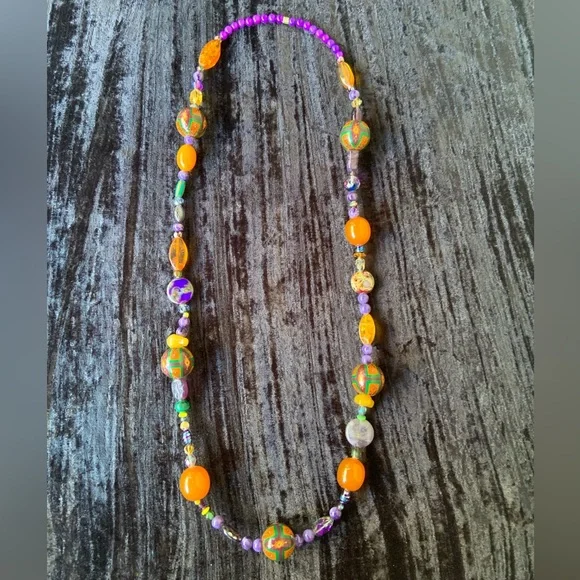 World Tribe Purple Treasure Necklace - Picture 2 of 9